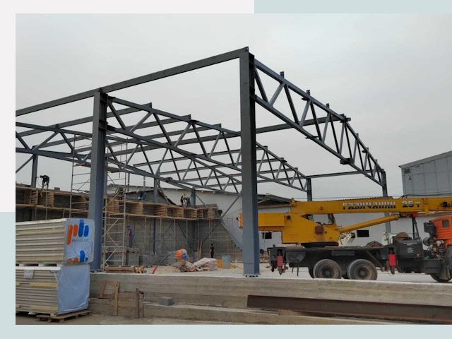 Строительство цехов в Арсеньеве