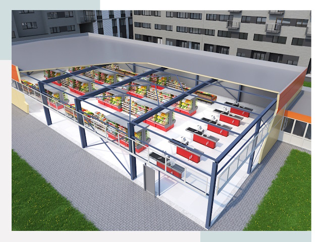 Строительство магазинов в Арсеньев от 617 руб. за м²