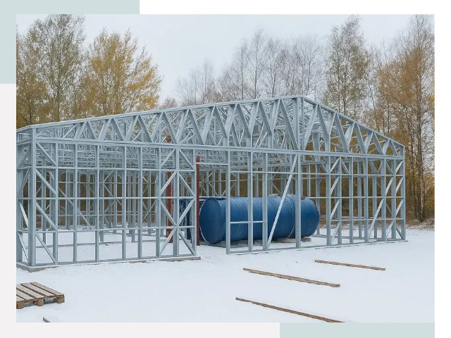 Металлические ангары в Арсеньеве