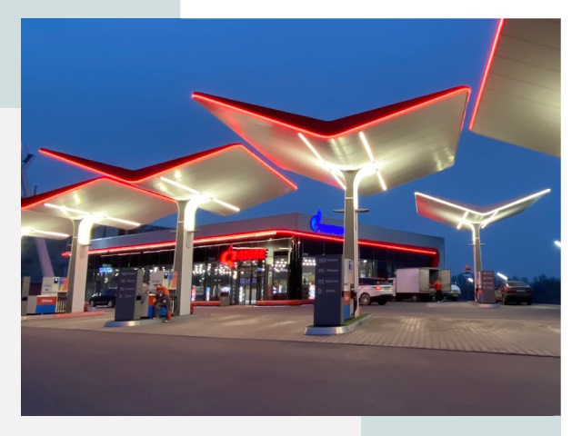 Навесы для АЗС в Арсеньеве